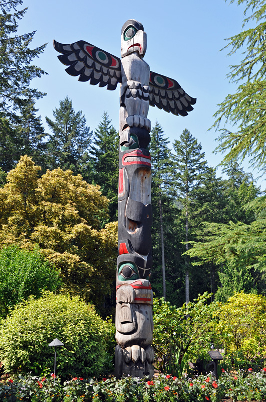 These totem poles are quite popular in Canada
