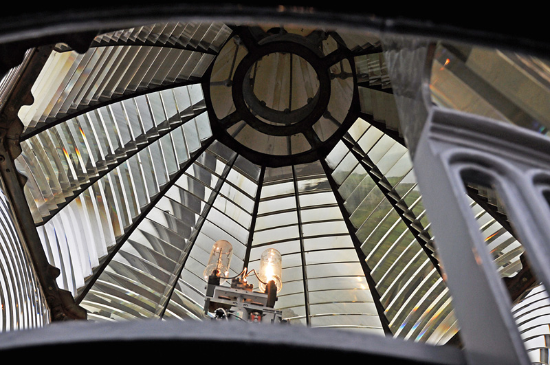 Looking into the lighthouse lens.jpg