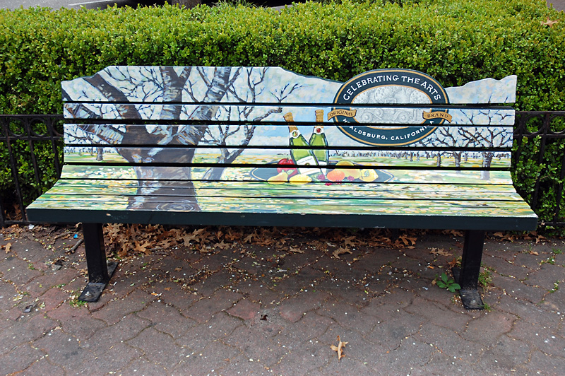 Healdsburg bench