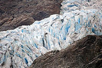 Closeup of the glacier