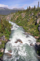 Looking downriver from the Yukon suspension bridge-3