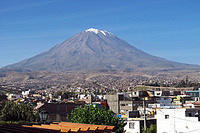 El Misti towers over Arequipa at 19,101 feet