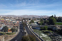 The City's elevation is 7661 ft, and the Chili River runs through it