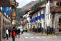 Busy streets of Cusco