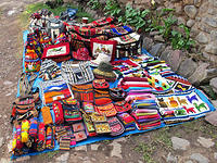 Peruvian goodies being sold outside the restaurant.jpg