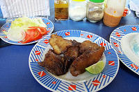Fish dinner was included at Diving Resort.jpg