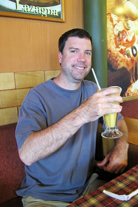 Brian was happy to get a smoothie from an official gringo restraurant.jpg