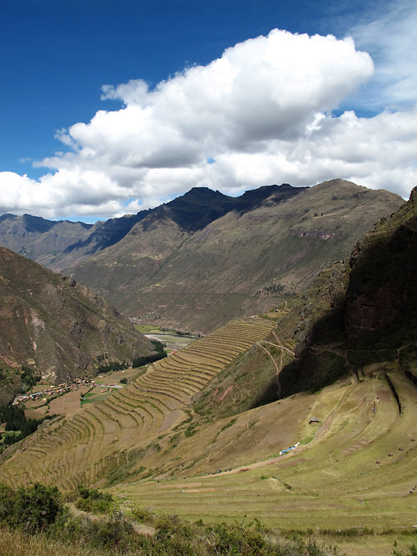 Sky, clouds, mountain, terraces, valley.jpg