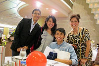 Alec with his parents Peewee and Olivia, and Tita Zeny