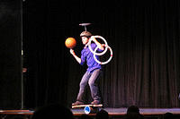 The juggling act was pretty entertaining