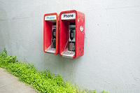 Old school phone booths