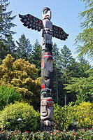 These totem poles are quite popular in Canada