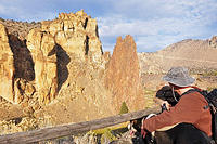 Mulder is just as impressed as I am with the views at Smith Rock.jpg