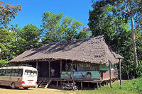 A local meeting place in the town of Infierno on the Tambopato River.jpg