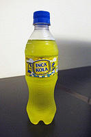 Inca cola, I rather liked it but some people say it tastes like bubble gum soda.jpg